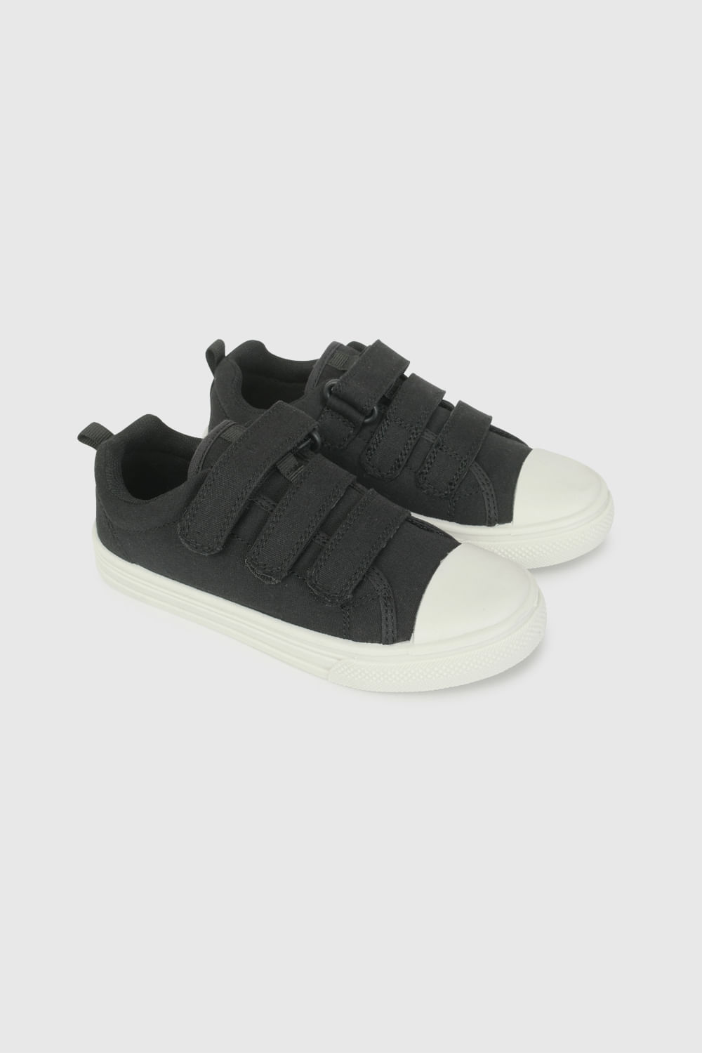 Zapatilla de Lona Negra de Niño talla 28 a 38