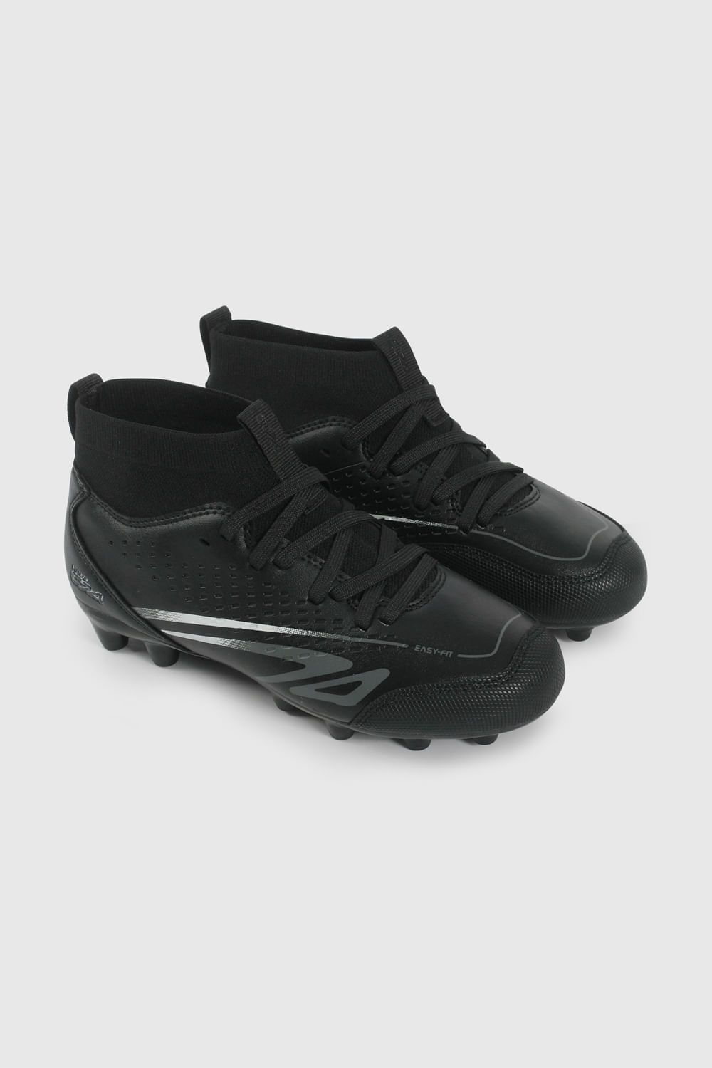 Zapatilla Negra de Fútbol con Toperoles Niño talla 28 a 38