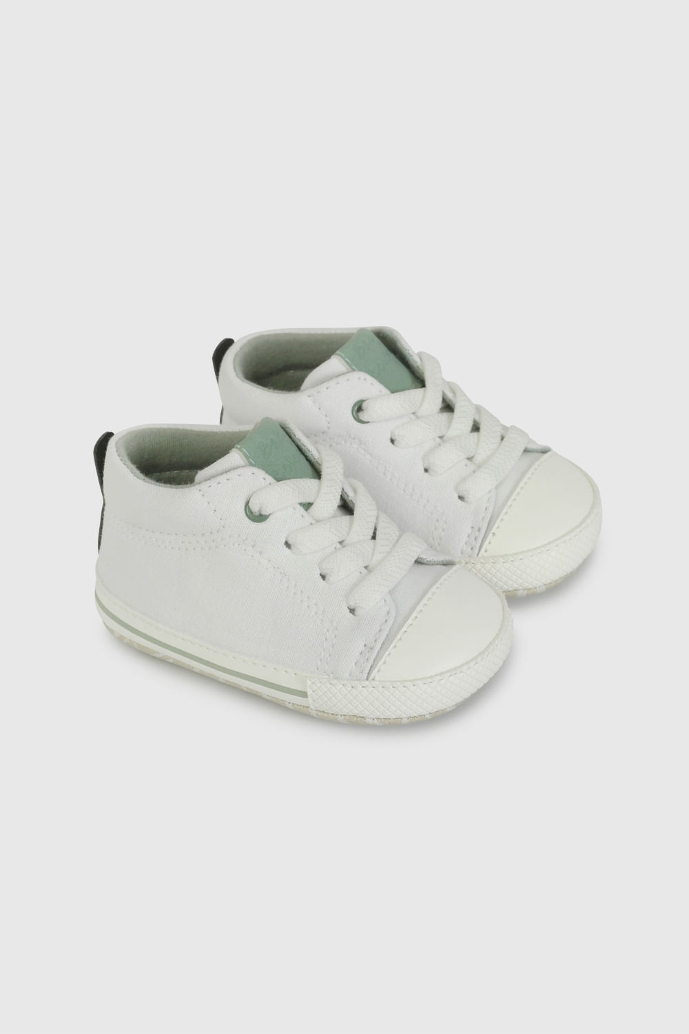 Zapatilla Urbana Caña Alta Blanca de Bebé talla 14 a 18