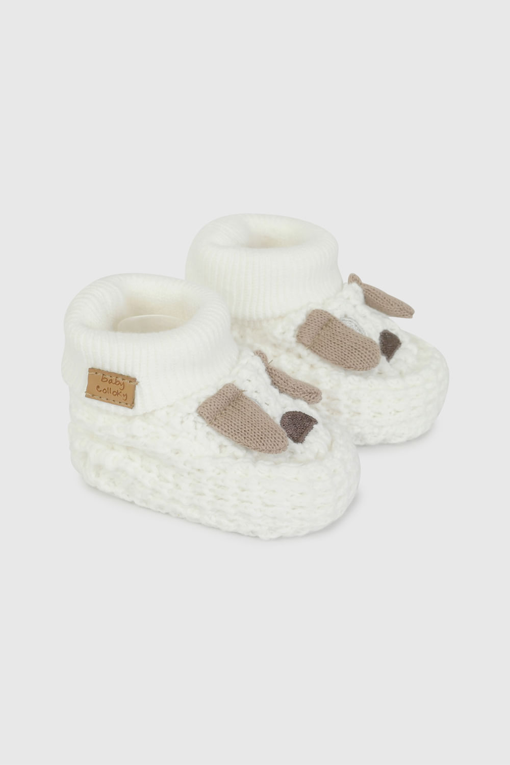 Zapato Tejido Blanco de Perro de Bebé talla 14 a 18