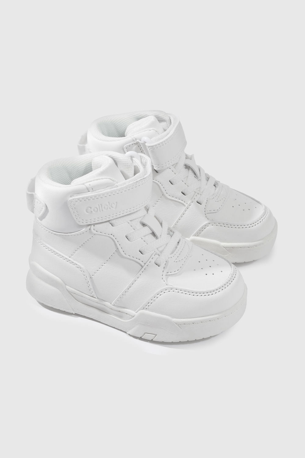 Zapatilla Urbana Blanca para caminante de niño Caña alta