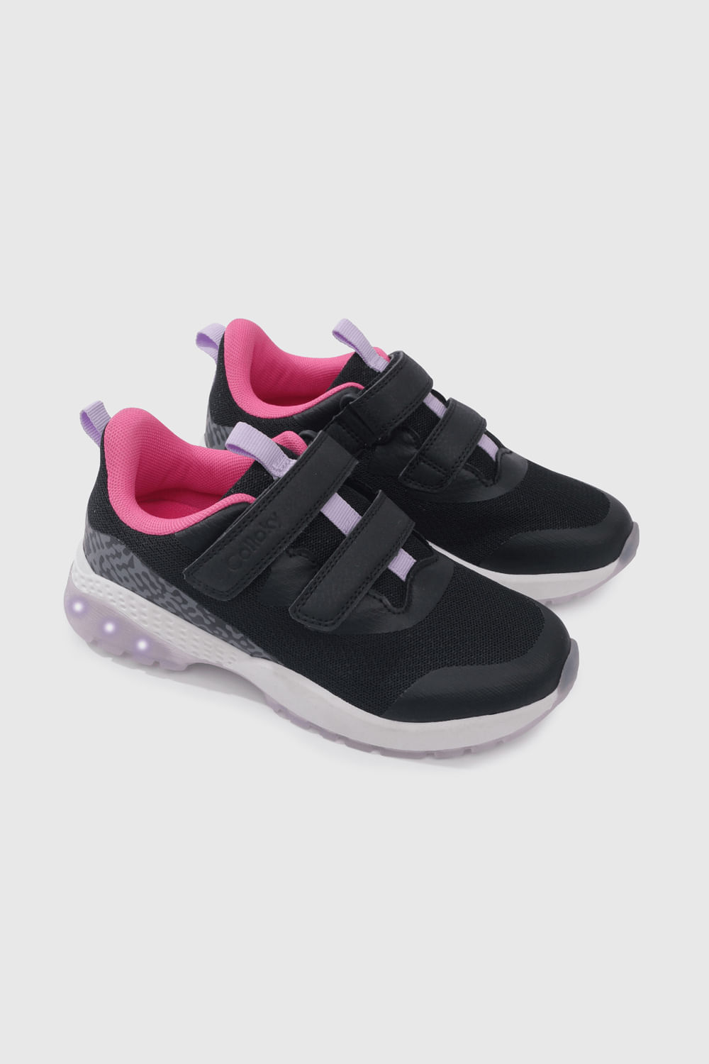 Zapatilla Luces Negra