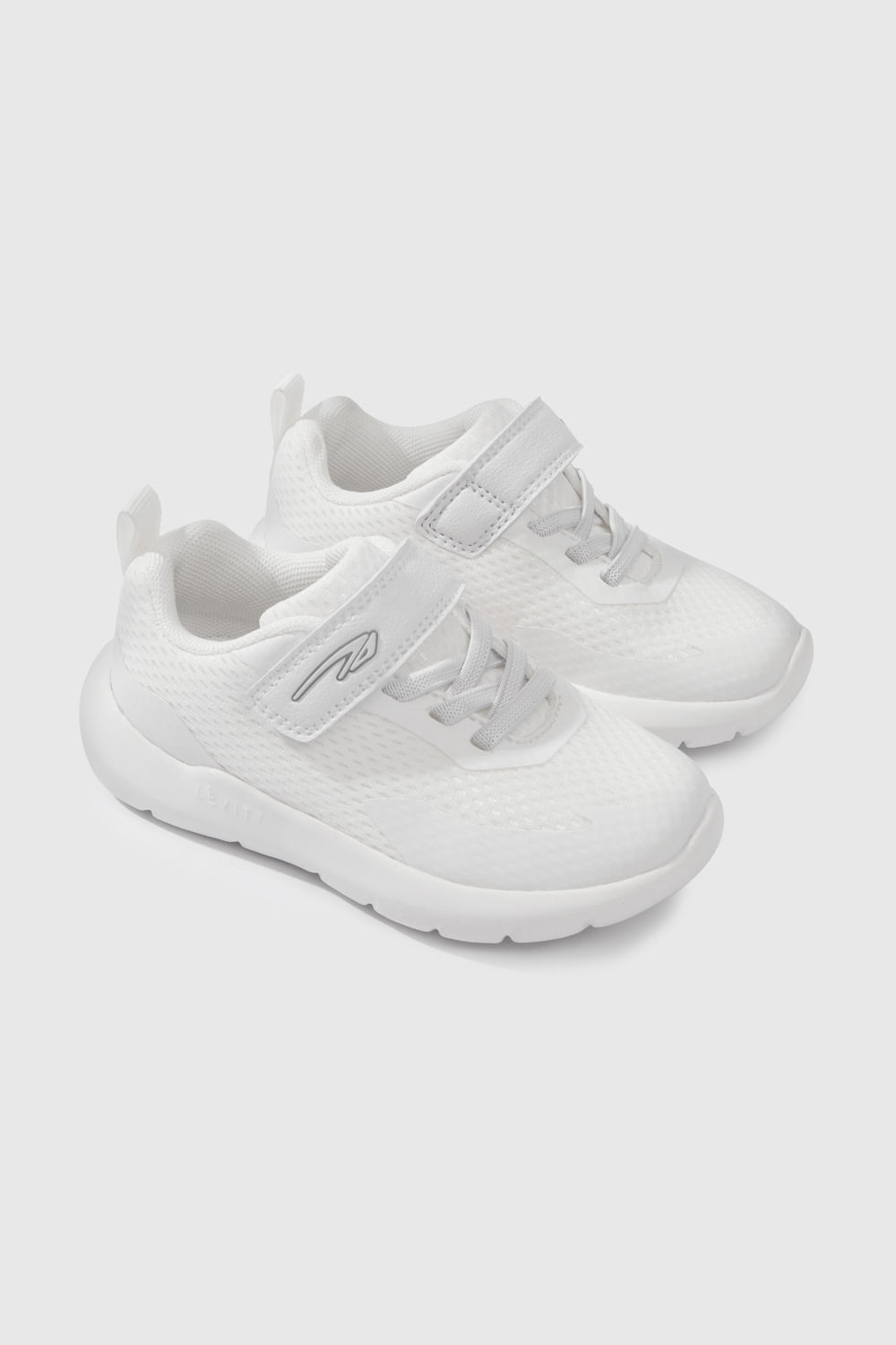Zapatilla Deportiva Blanca C74 caminante con velcro niño