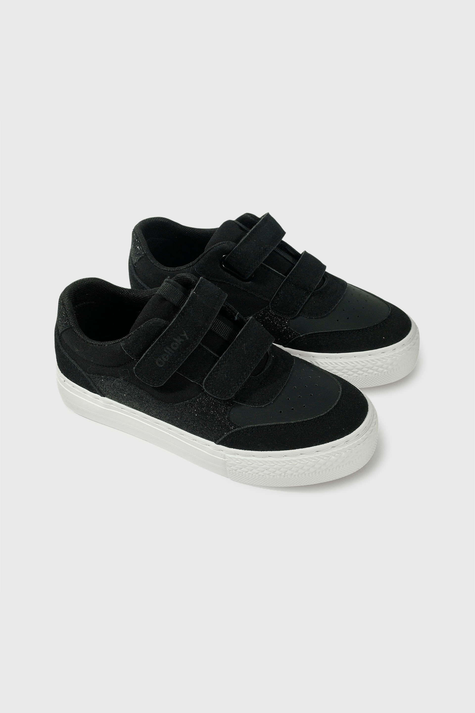 Zapatilla de Niña Lifestyle Seatle Negro con Velcro