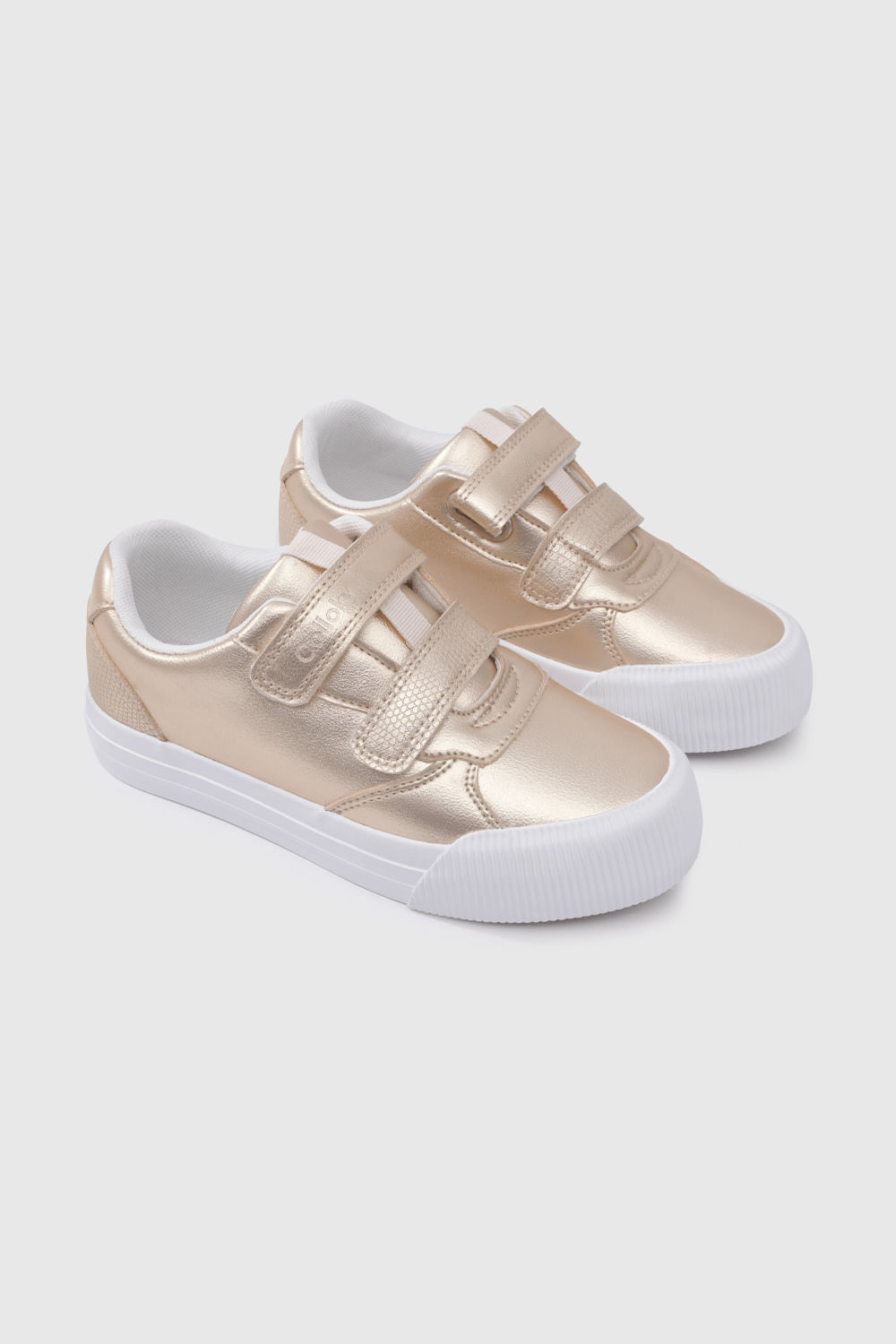 Zapatilla Urbana Amarilla de plataforma Lifestyle con velcro