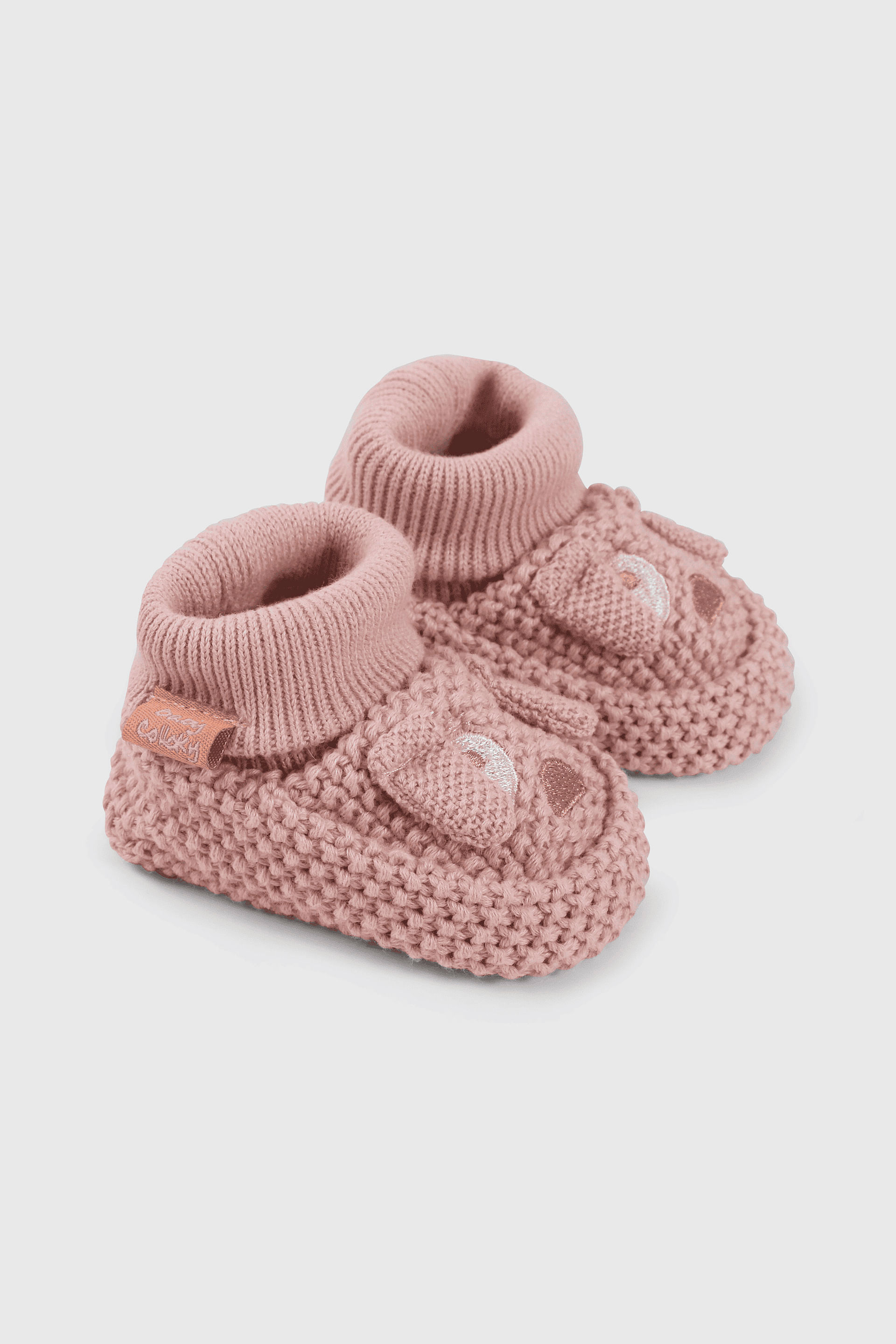 Zapato tejido Rosado de niña bebé Talla 14 al 18