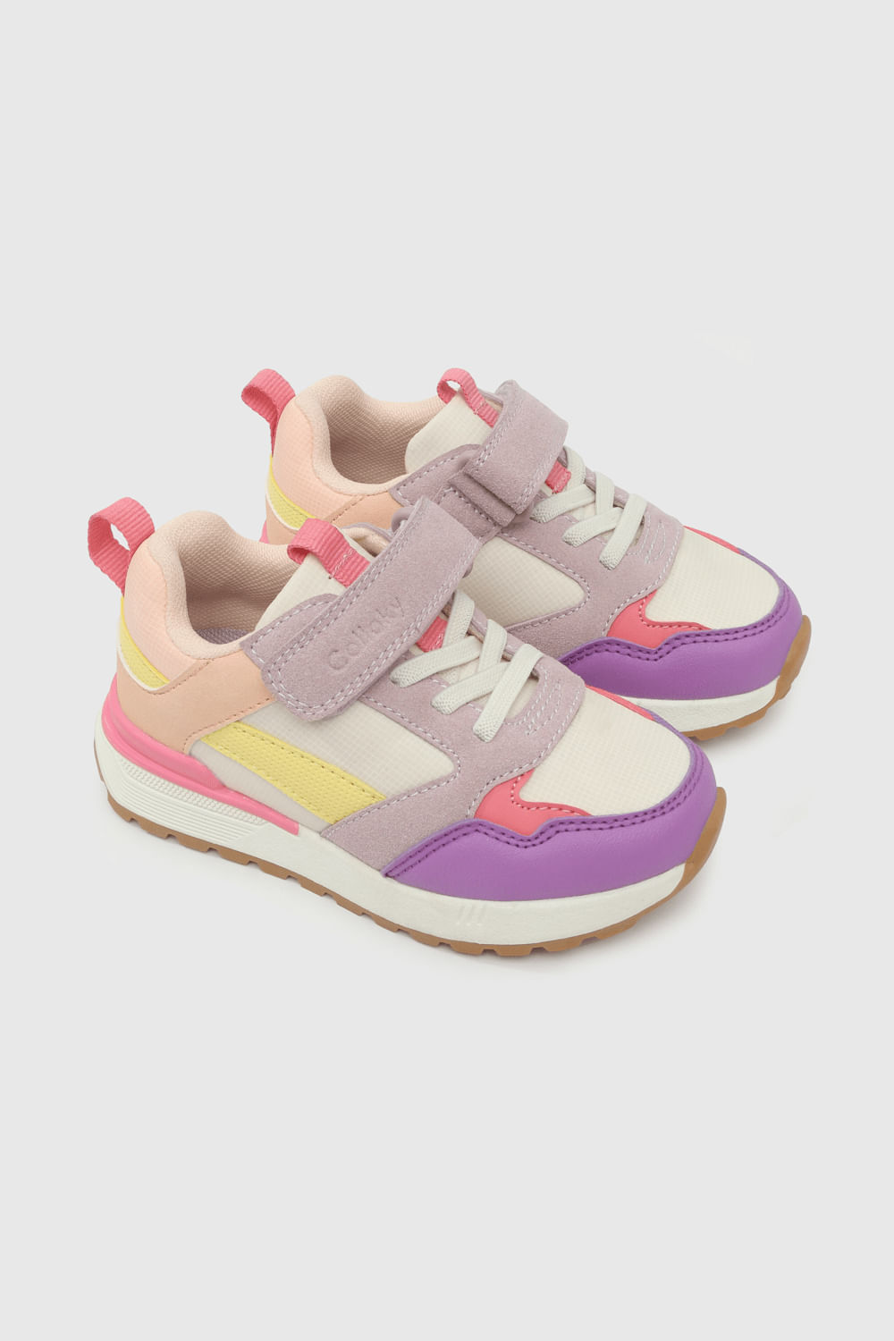 Zapatilla Retro Lifestyle Ecocuero-Textil Multicolor