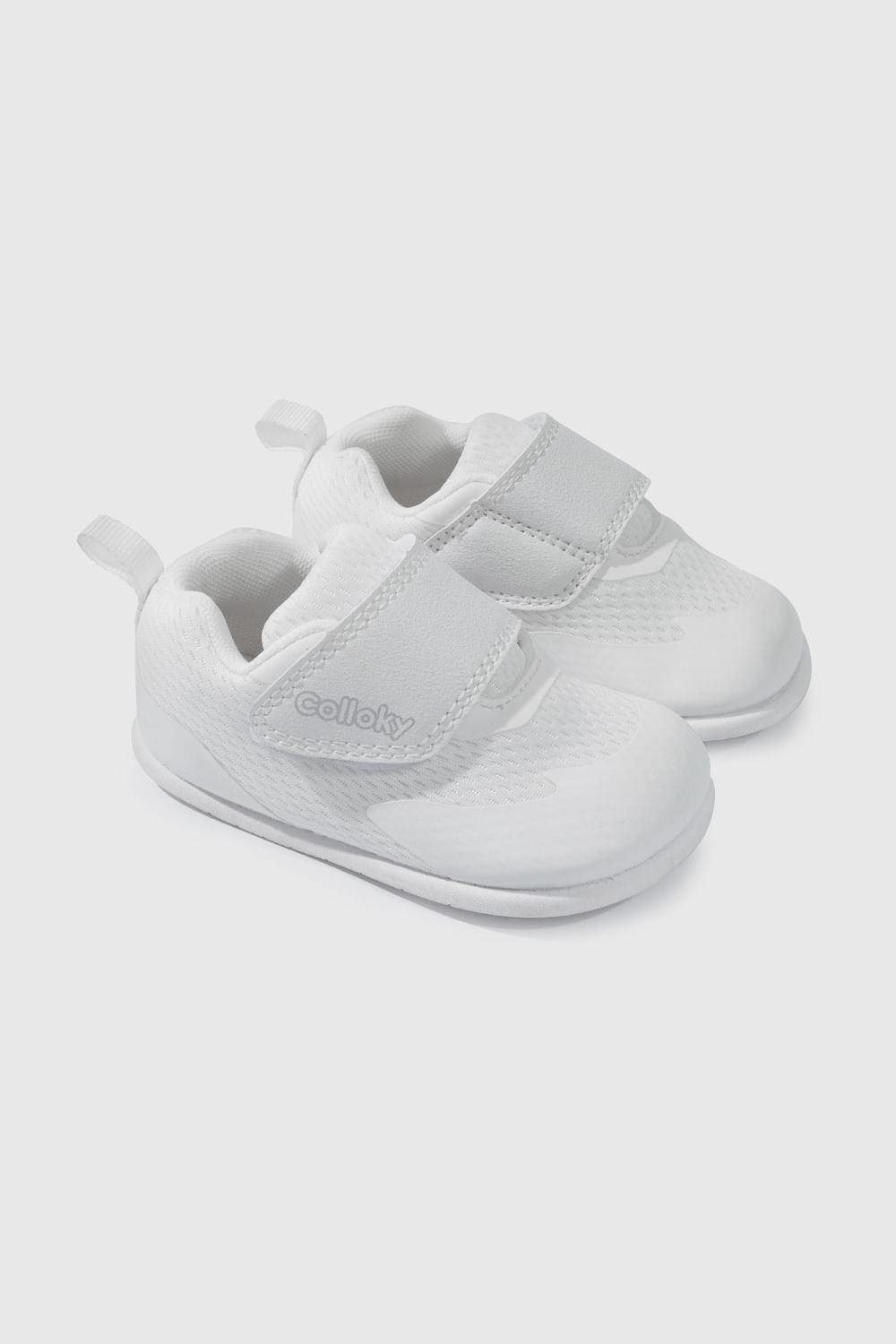 Zapatilla Deportiva Blanca con velcro primeros pasos niño