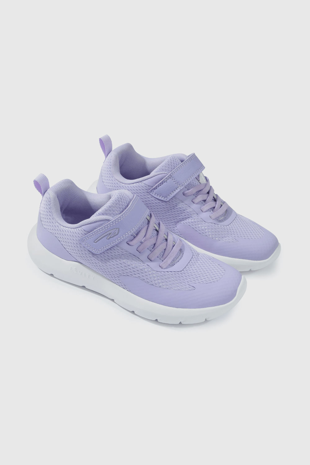Zapatilla Running C74 Velcro Elástico Morada