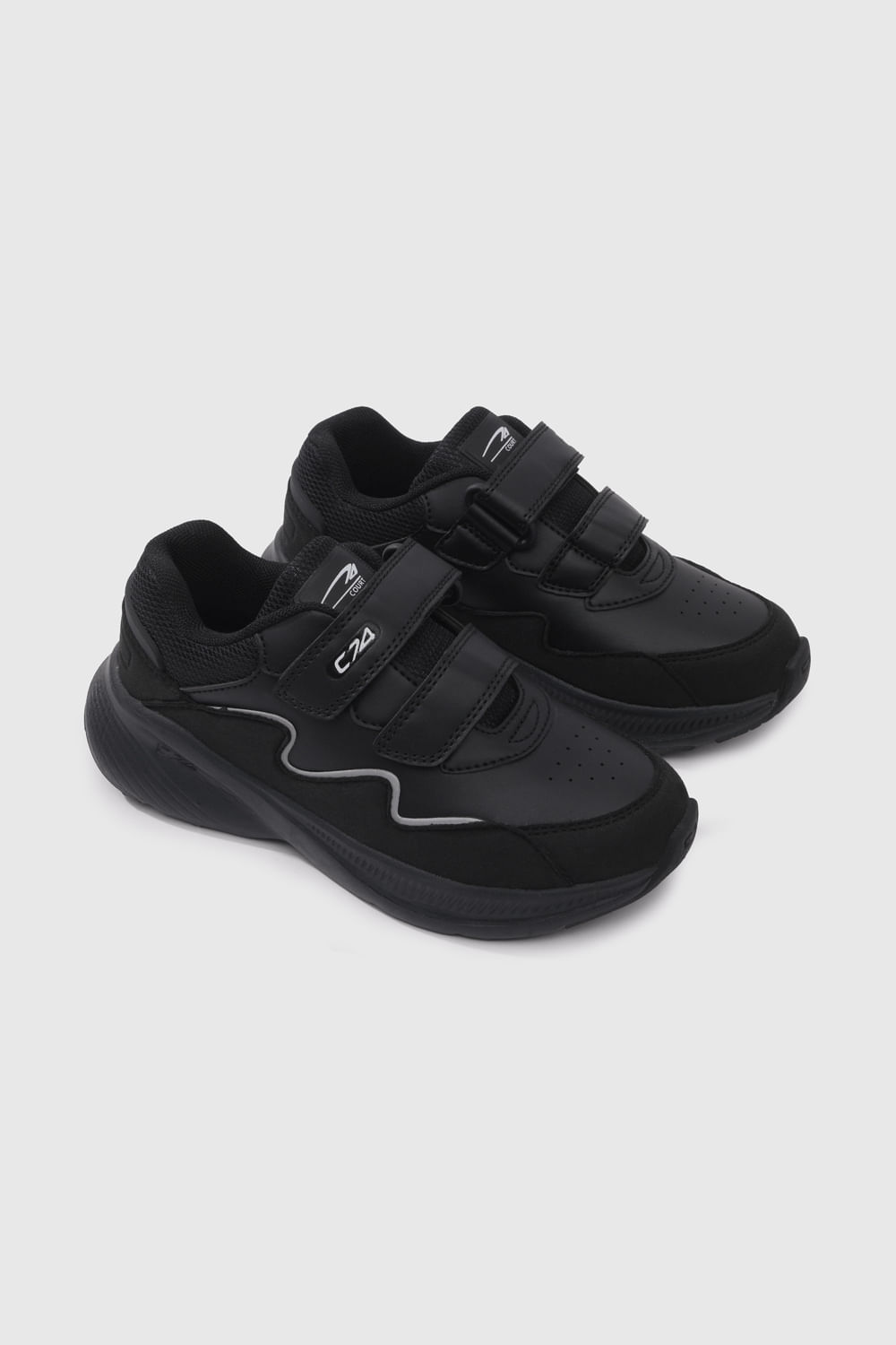 Zapatilla Deportiva Negra Unisex Capellada con velcro