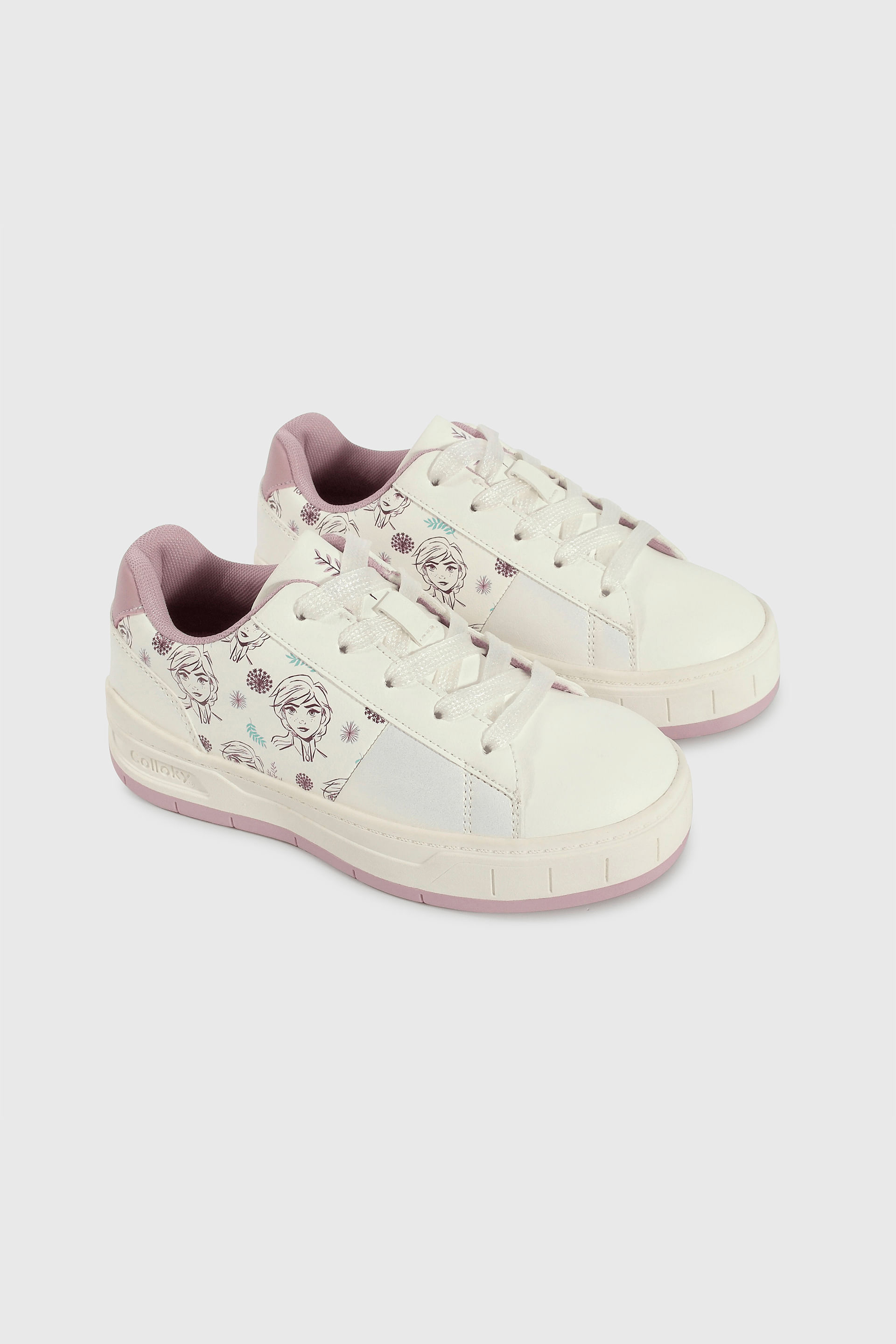 Zapatilla Blanca Frozen con Cordón Talla 28 al 38 Disney